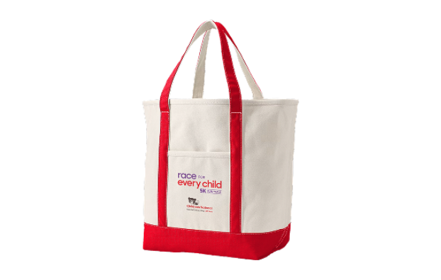 Race for Every Child tote bag.